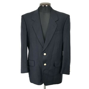 日本製★SHIMURA★最高級POLICARPO/生地/紺ブレザー/金ボタン2B/テーラードジャケット【170cm/メンズ92A5/navy】Coat/Jumper◆pBH465