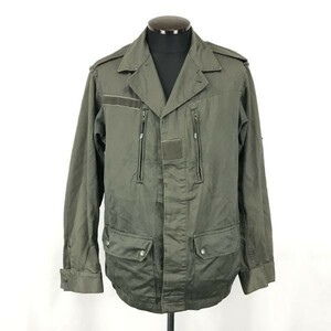 80s ビンテージ/フランス軍★MA.GE.CO VILLEFRANCHE★96M ミリタリージャケット【M/カーキ 1988 7080/9000/Vintage/Jackets/Jumpers◆BG920