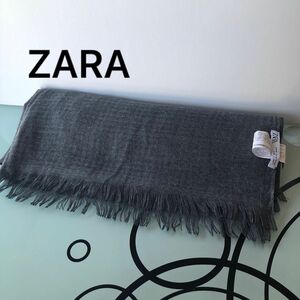 ZARA ザラ ショール/ストール グレー