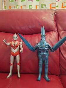 ウルトラマン パワード　サウンドバトラーバルタン星人　1993年　フィギュア ソフビ バンダイ　ジャンク当時物 30cm レトロビンテージ