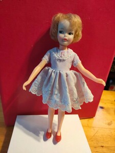 ペッパーちゃんのワンピース　レースが素敵　タグ付き　アイデアル　タミーちゃんの妹　着せ替え人形　ビンテージドレス　昭和レトロ