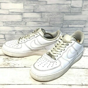 R5203bE NIKE ナイキ スニーカー ホワイト サイズ27.5cm メンズ WMNS AIRFORCE 1 ウィメンズエアフォース1 カジュアル DD8959-100 古着