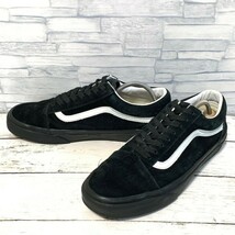 R5376bE VANS バンズ スニーカー ブラック 27cm メンズ オールドスクール ローカット スエード シューズ スケボー スケーター 靴 ヴァンズ_画像1