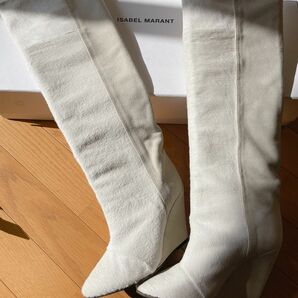 【ISABEL MARANT】イザベルマラン新品！ウェッジブーツスエード/ポニー 