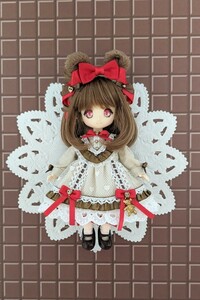 mimippo オビツ11サイズ ワンピースset10 クラシックチョコレートベアワンピースset outfit