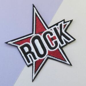 ROCK 刺繍 アイロン ワッペン アップリケ 変わり種 パッチ ロック　手芸用品　アレンジ