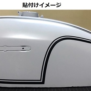 CB750用 ポリス風 タンクラインデカール 1色タイプ ゴールド（金）色変更可 外装ステッカーの画像3