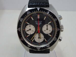 16776■HEUERホイヤー（TAG HEUERタグ・ホイヤー） 腕時計 AUTAVIAオータビア ヘルメット型ケース付 中古 ビンテージ アンティーク■