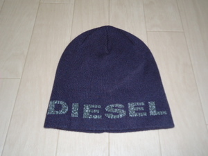 ※紫色 DIESEL ディーゼル 帽子 ビーニー ニット帽