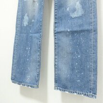 美品 Levi's リーバイス ダメージ×ペイント加工 デニムパンツ ジーパン ジーンズ 31 ライトブルー 604_画像7