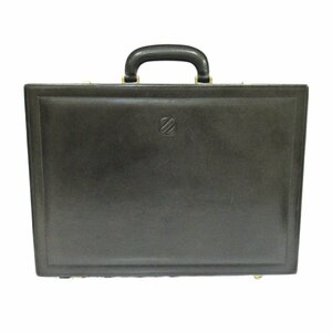  almost beautiful goods Ermenegildo Zegna Ermenegildo Zegna Vintage leather attache case business bag black 