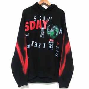 美品 20AW SAINT MICHAEL セントマイケル GR8限定 for Cali Thornhill DeWitt HOODIE 裏起毛 フーディー スウェットパーカー L/XL ブラック