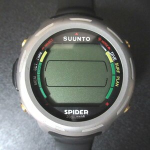 ジャンク品 SUUNTO スント SPIDER スパイダー ダイビングコンピュータ クォーツ デジタル メンズウォッチ 腕時計