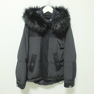  almost beautiful goods 20AW Diagram Diag Ram hood 2WAY fake fur down jacket blouson 36 black 102