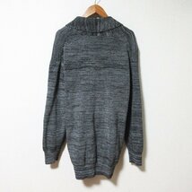 美品 20AW ESTNATION エストネーション ベルテッド メランジニット カーディガン サイズM グレー_画像2