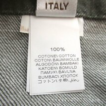 美品 BRUNELLO CUCINELLI ブルネロクチネリ ベルテッド ワイド テーパード デニムパンツ I40サイズ オリーブ グレー系_画像6