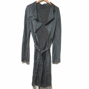 美品 HAIDER ACKERMANN ハイダーアッカーマン サテン ベルテッド コート 36サイズ グレー