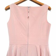 クリーニング済 美品 FOXEY フォクシー DRESS BARON ドレス バロン ひざ丈 ノースリーブ ワンピース 36344 38サイズ ピンク_画像4