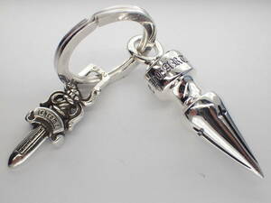 ★正規品★CHROME HEARTS ★スパイクDAGGERキーリング★　41g