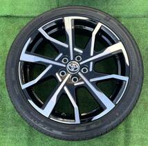 新車外しプリウスPHEVトヨタ純正 19インチホイール& 195/50R19 BRIDGESTONE ラジアルタイヤ4本2023年製★RA_画像7