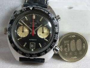 ★オーバーホール必要！珍品！HEUER ホイヤー 1970年代 自動巻きクロノグラフ★