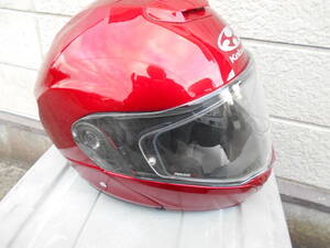 OGK　カブト　フルフェイスヘルメット　イブキ　IBUKI　システムヘルメット　63-64ｃｍ　赤　
