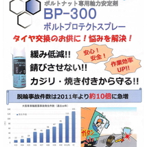 ホイールボルトプロテクトスプレー タイヤ交換時の必需品 緩み サビ 焼き付き低減により 車輪脱落事故を防止_画像2