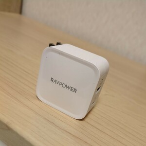 送料無料　RAVPower PD PIONEER 65W 2-PORT WALL CHARGER 急速充電器 RP-PC133