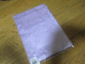 未使用　サテンシルク１００％　つぼみ枕カバー　薄青紫（ラベンダー系）