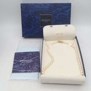 ◎MIKIMOTO ミキモト パール ネックレス /K14 585 丸玉9.4㎜ 約38.6g / 真珠 アクセサリー 箱◎HT