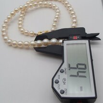 ◎MIKIMOTO ミキモト パール ネックレス /K14 585 丸玉9.4㎜ 約38.6g / 真珠 アクセサリー 箱◎HT_画像8