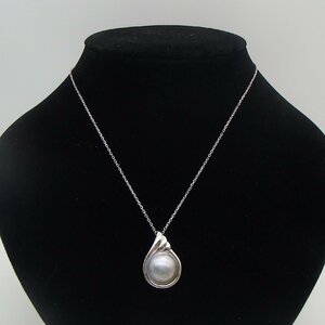 ◎田崎真珠 マベパール ネックレス /silver925 重量約3.4g / 真珠 アクセサリー TASAKI◎KS