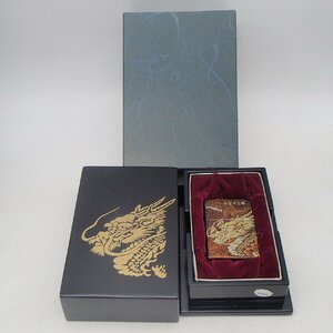 ◎ZIPPO ジッポ 龍 竜 ドラゴン 本金蒔絵 干支 平成１２年 漆 木箱 1999年/ ライター 着火未確認 喫煙グッズ◎RT