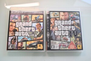 【清掃・動作確認済】PS3 グランド・セフト・オート 2本セット GTA 5 4