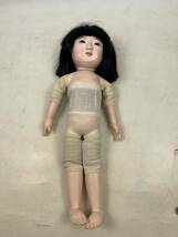 古い市松人形　女の子　無銘　42㎝　昭和初期_画像3