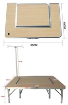 1円 キャンプ テーブル 2way 囲炉裏 バーベキュー グリル 焚き火 イス ランタンスタンド アウトドア 脱着 分離 2台 レジャー サブ ad177_画像10