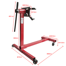 送料無料 エンジンスタンド 450kg エンジン 分解 修理 回転 メンテナンス 組み立て オーバーホール 固定式 360度回転 角度調整 移動 ee287_画像7
