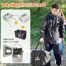 1円 ストーブ 薪 キャンプ 薪ストーブ 煙突 オーブン 火炎 調理器具 アウトドア コンロ 屋外 焚き火台 ステンレス 収納 BBQ 暖房 od536_画像2