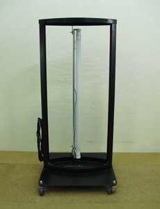 10011★LED電飾看板 両面スタンドサイン　スチール製　ブラック パネルなし　【引き取り限定】★中古現状★