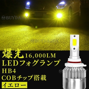 大人気 16000lm LED フォグランプ HB4 イエロー 12v 24v フォグライト 送料無料 大人気