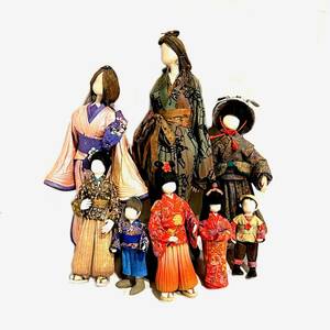 630109115　日本人形　着物　和装　和風　雛人形　骨董　女の子　男の子　顔なし　オブジェ　置物　インテリア　郷土玩具　ドール