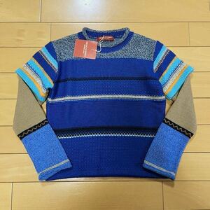  new goods *familiar| Familia * Hiroko Koshino piling put on manner sweater knitted 120