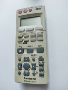 動作品 Panasonic パナソニック DVDレコーダー/VHSビデオ DMR-E75V用リモコンEUR7909KB0