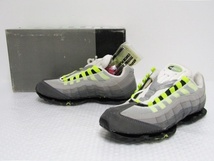 95年製 1995 VTG NIKE AIR MAX 95 ORIGINAL BLACK NEON YELLOW OG 104050-071 US10.5 ナイキ エアマックス オリジナル イエローグラデ 加水_画像1