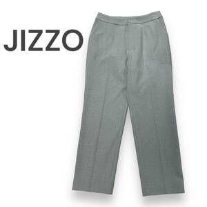 JIZZO INTERNATIONAL ジッツォ　パンツ　センタープレス　秋冬 ボトムス 無地 美品　グレー　スラックス