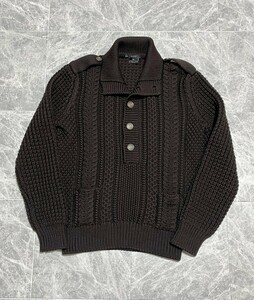 GUCCI by Tom Ford Vintage グッチ　トムフォード　ヴィンテージ　クレスト　紋章　ローゲージ　ポケット　ニット　セーター　XLサイズ