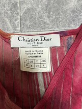 CHRISTIAN DIOR 2001SS クリスチャン ディオール ジョンガリアーノ 2001年 春夏 ピンク 総柄 アシンメトリー シアー　ワンピース　36サイズ_画像6