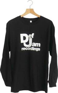 【新品】Def Jam 長袖 T-shirts Lサイズ L/S Tシャツ Bk デフ・ジャム ラップ　ヒップホップ バンドTシャツ Beastie Boys