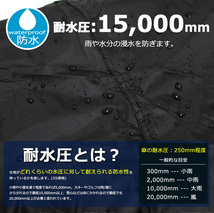 3~4日以内発送 レインウェア 上下 (ブラック/S) 耐水圧15,000mm レインスーツ レインコート アウトドア 軽量 防水 無地_画像2