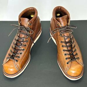 即決 CHIPPEWA チペワ メンズ 8EE 26cm程度 本革 レザー モンキーブーツ 茶色 ブラウン 革紐 カジュアル アメカジシューズ 革靴 中古の画像2